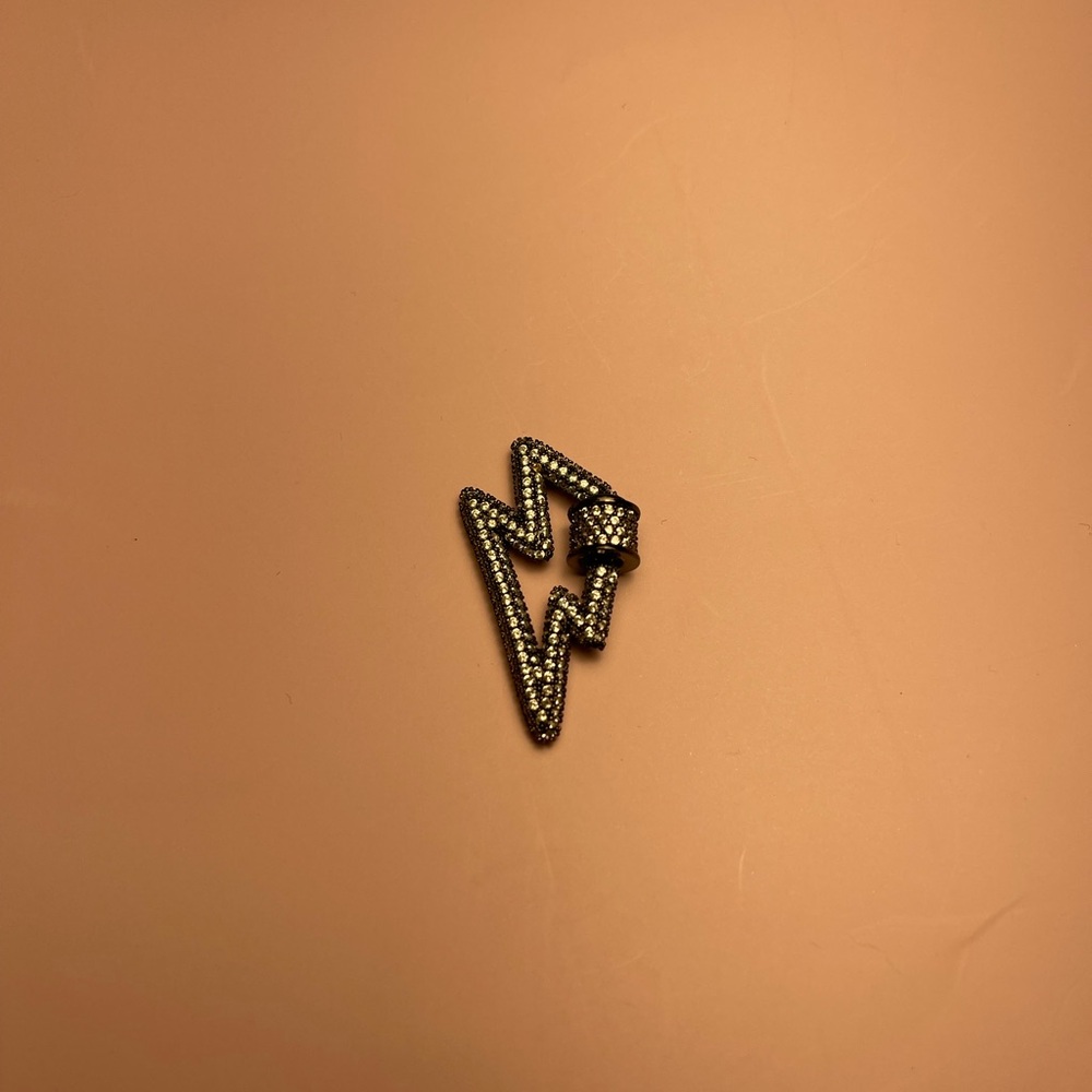 Lightning Bolt Rhinestone Charm